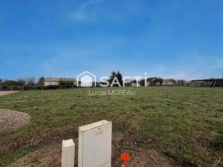 terrain de 1273 m2 borné et viabilisé