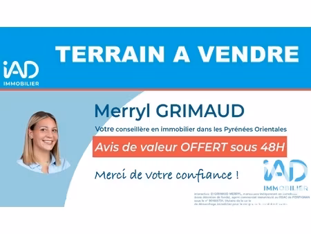 vente terrain à bâtir 190 m²