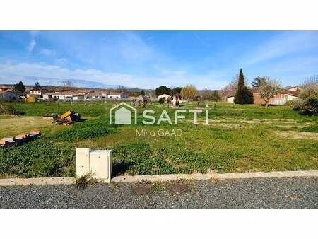 terrain 631m2 plat viabilisé et tout à l'égout