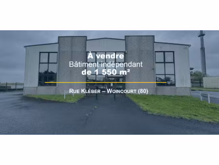 achat local professionnel 1 550m² woincourt 80520