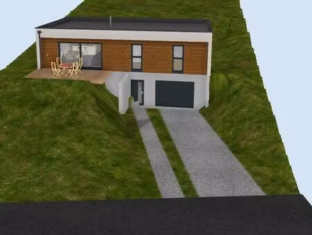 terrain avec maison neuve à vendre