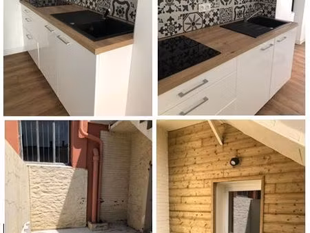 t3 entièrement rénové + cour