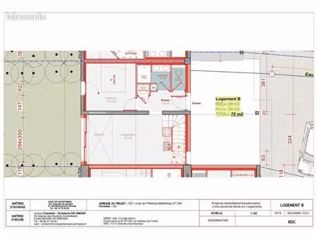 maison 2 pièces 72 m²