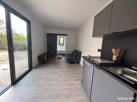 t1 28m2 meublé terrasse & jardin