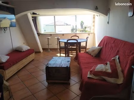 appartement 3 pièces face à la mer