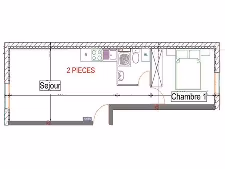 2 pieces etat neuf +park – vaujours -fibre- 739 cc