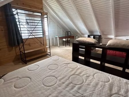 appartement indépendant de type f1 loft de 40m² meublé  dans une propriété privée clôturée