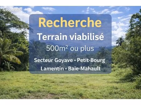 recherche terrain viabilisé