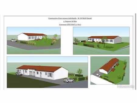 terrain avec permis 2 maison