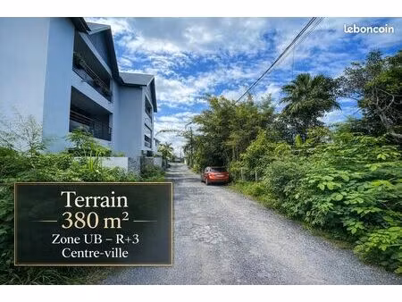 terrain de 380 m² zone ub r+3 centre ville st andré