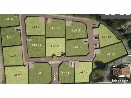 terrain 390 m² saint gervais sur roubion