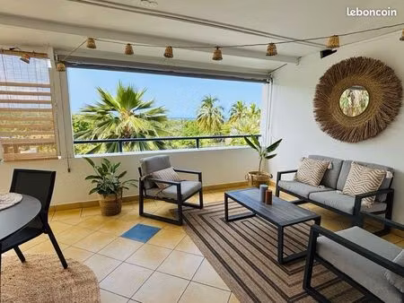 trou d’eau - appartement 2p + 2 parkings proche lagon au calme