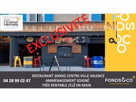 fonds de commerce restaurant 250 m²