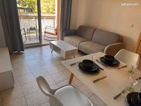 t2 meublé 39 m² – béziers – résidence calme  sécurisée