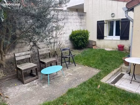 appartement f2/t2 avec jardin