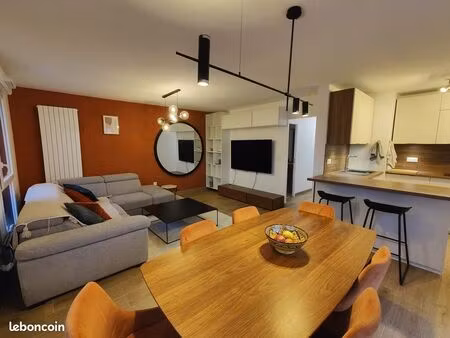 3 pièces meublé 77 m² avec parking  vue canal  résidence récente – dispo avril