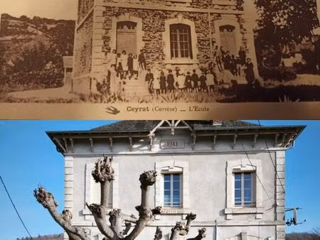 maison de caractère – ancienne école mixte de 1932 – fort potentiel- 125 000