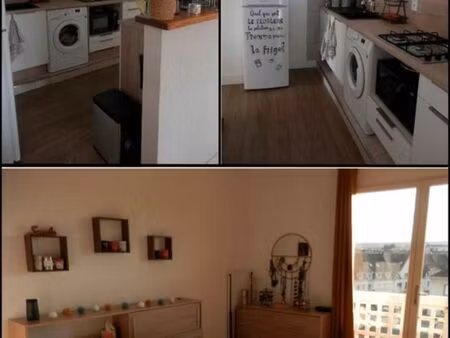 appartement traversant vendu meublé plein centre de louviers avec grande cave