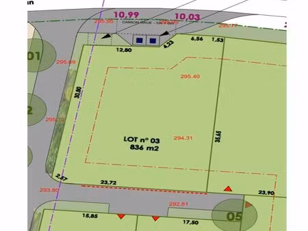 terrain 716 m² pujaudran