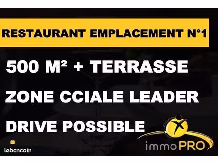fonds de commerce restaurant 530 m²
