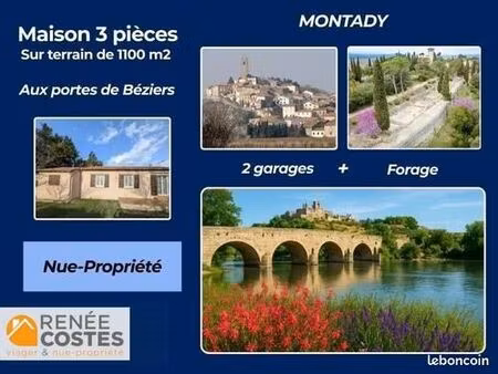 propriété en viager 3 pièces 80 m²