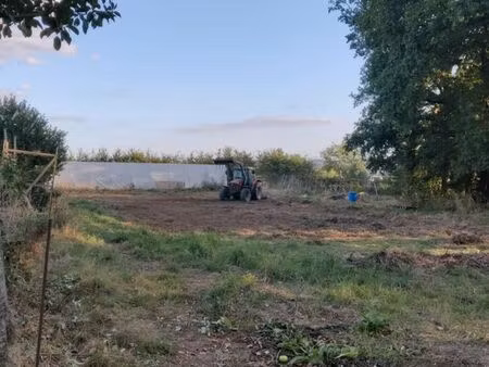 terrain agricole 3600 m² – serre 120 m² équipée – arbres fruitiers – sol vivant