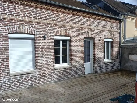 maison 65 m² + studio loué – cour avec stationnement – louviers