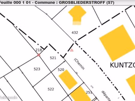 terrain constructible à vendre 622 m2