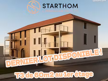 appartement 3 pièces 60 m²