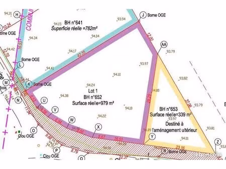 terrain 979 m² châlette-sur-loing