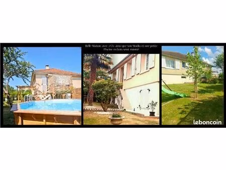 maison avec 4 ch.buranderie piscine