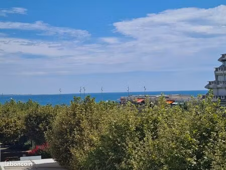 rare studio 3★ vue mer – grande terrasse – dernier étage – pierre racine