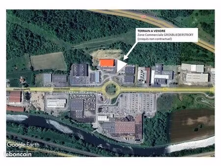 terrain constructible dans zone commerciale - grosbliederstroff