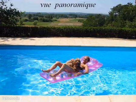 dordogne- proche bergerac maison f5  piscine avec vue panoramique