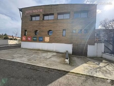 ales – immeuble 337 m² – bureaux + garage/stock – emplacement premium – parking