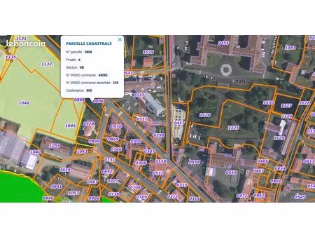 terrain constructible de 800 m². la salle de vihiers