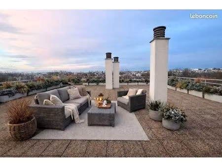 appartement t2 à vendre : dernier étage avec toit-terrasse - vue sur la marne