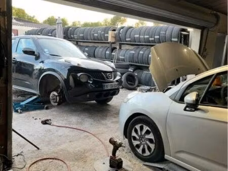 garage de pneu et mécanique