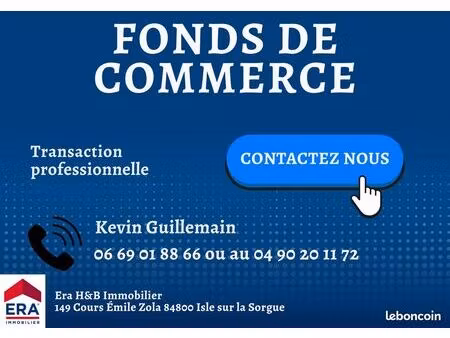 fonds de commerce  snack avignon