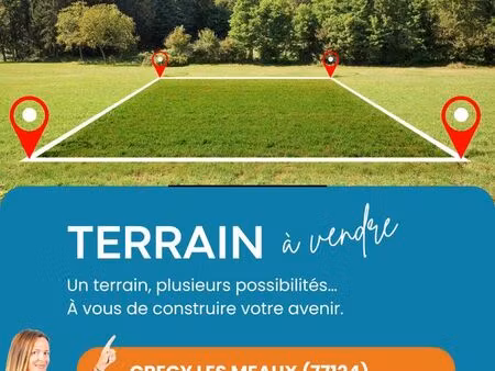 terrain 100 m² crégy-lès-meaux
