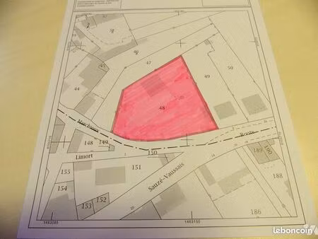 terrain 2071 m² chef boutonne