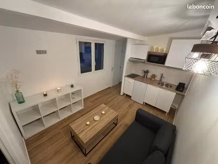 t2 meublé avec jardin