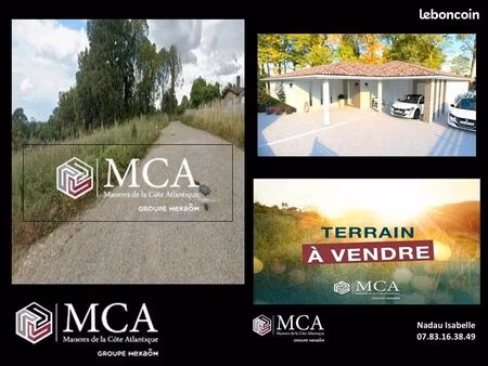 terrain 787 m² prignac et marcamps