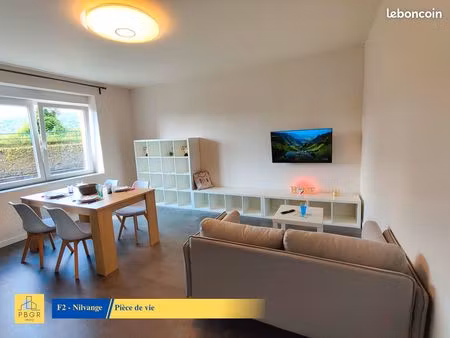 appartement meublé entièrement rénové - 2 pièces 42 m² à nilvange