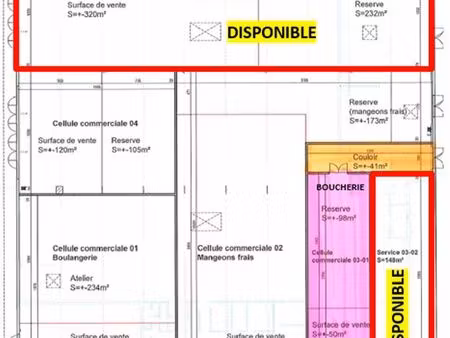 local 552 m² stiring-wendel
