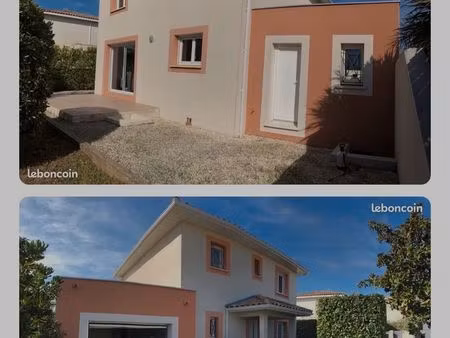 maison 100m2 ; 3 chambres; jardin & garage