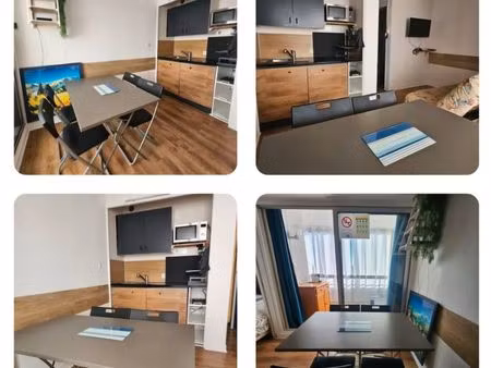 studio avec terrasse front de mer vue sur les pyrénées