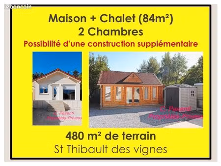 maison 2 pièces 84 m²