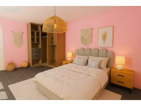 appartement t3 rénové – 105 m² – 2 parkings – carvin