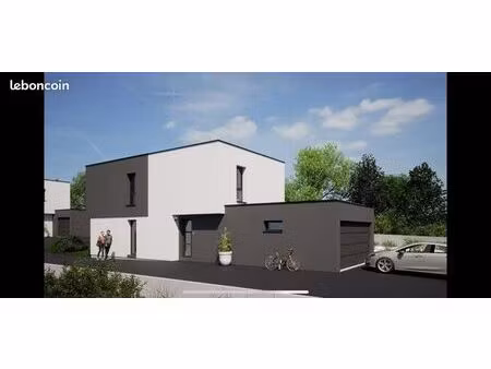 maison individuelle neuve à toit plat 122 m2